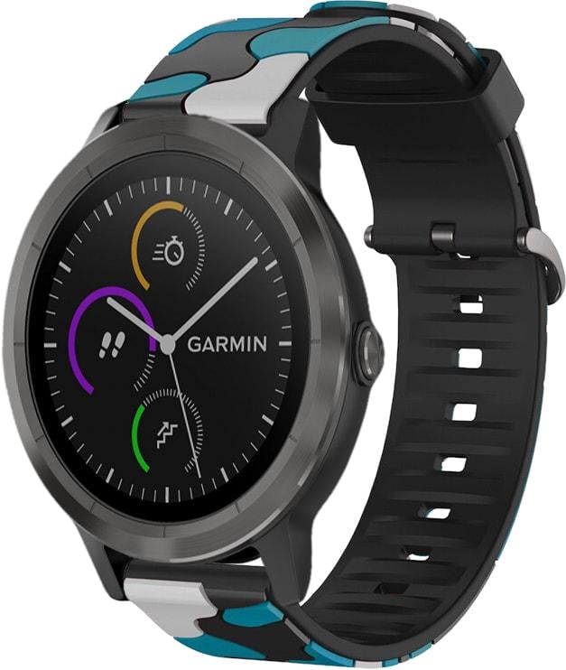 Ремешок Tactic Camouflage для Garmin Vivoactive 3 Blue (32904-28)