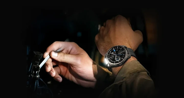 Смарт-часы Zeblaze Vibe 8 бронированный корпус 316L сталь с фонариком и сапфировым стеклом Black (6946639) - фото 5