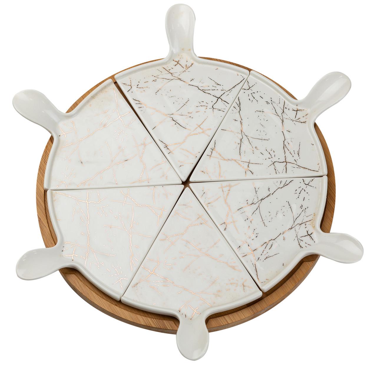 Тарелка для пиццы HP1213 керамическая с вращающейся подставкой 28 см (A-032744) - фото 2 Тарелка для пиццы HP1213 керамическая с вращающейся подставкой 28 см (A-032744) - фото 2