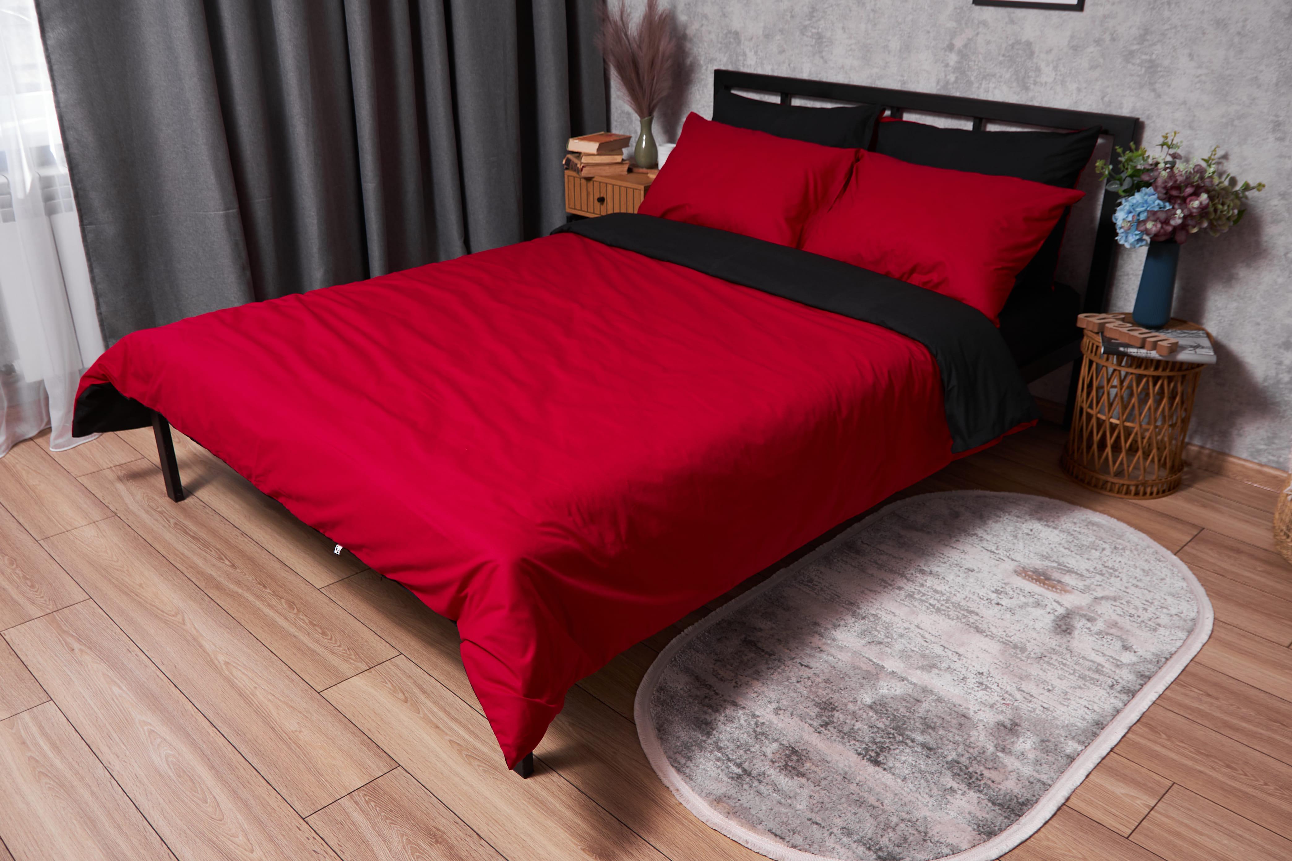 Пододеяльник Moon&Star Gold Люкс бязь двуспальный 175х210 см Cherry/Black (MS-870000212)