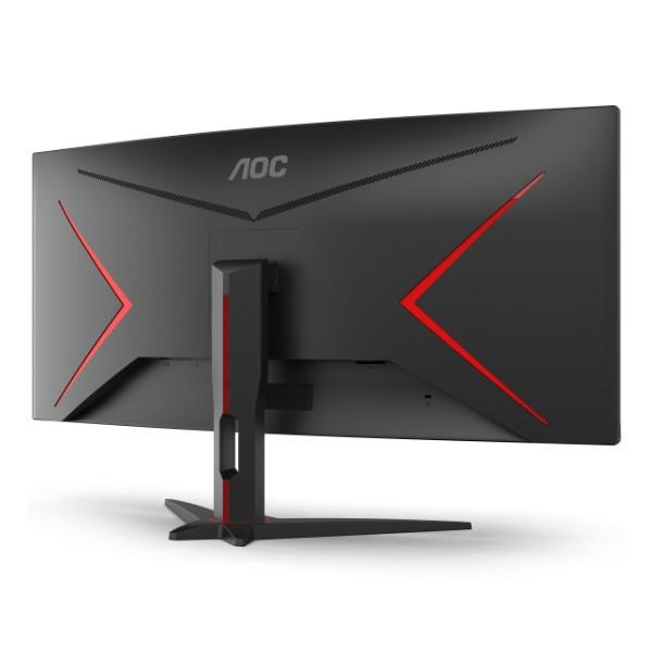 Монитор изогнутый AOC CU34G2XE/BK WQHD VA 144 Гц 1мс DP/HDMI колонки TFT 34" Черный с красным (97a612fb) - фото 5