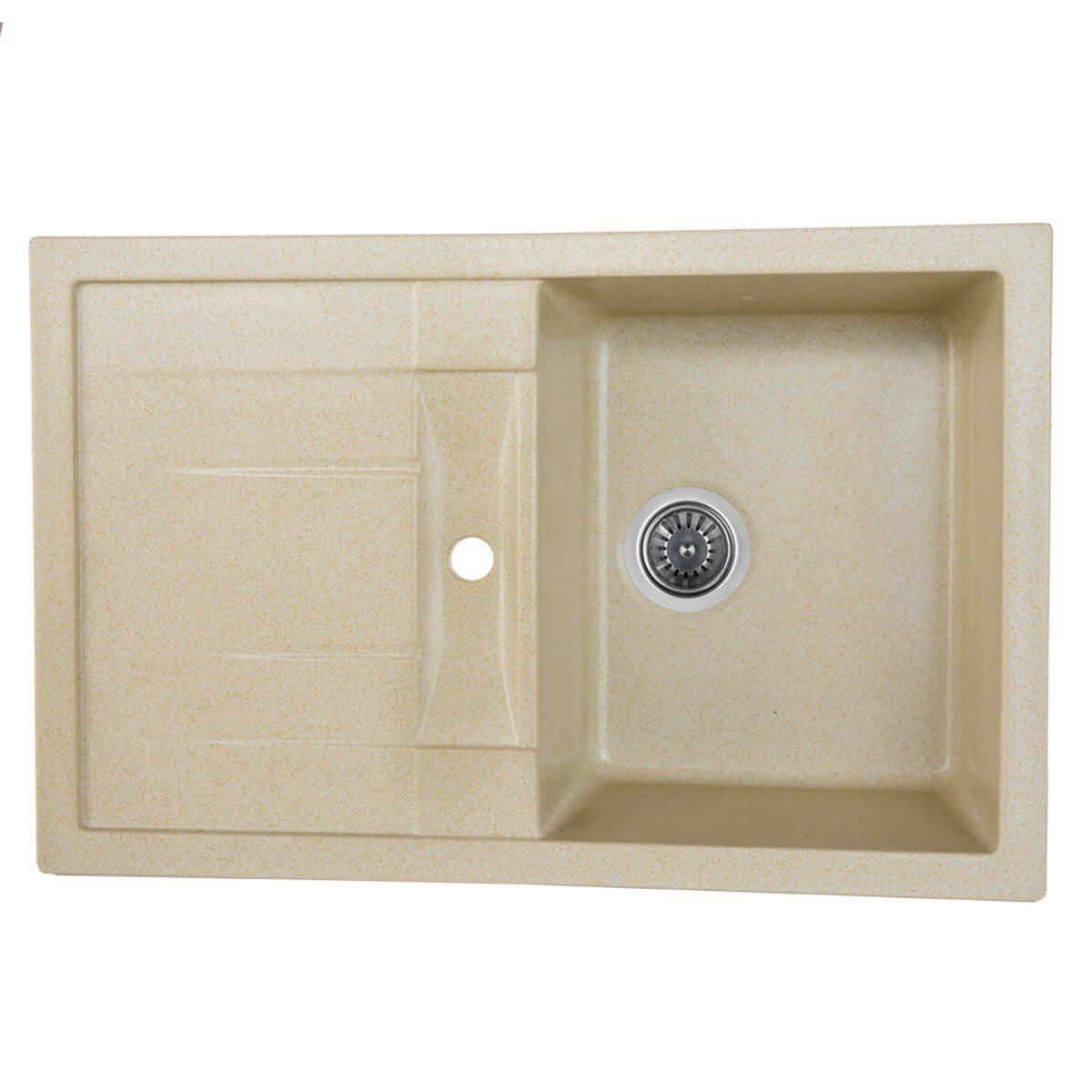 Мойка для кухни гранитная Platinum 7850 PRETSO глянцевая Сафари