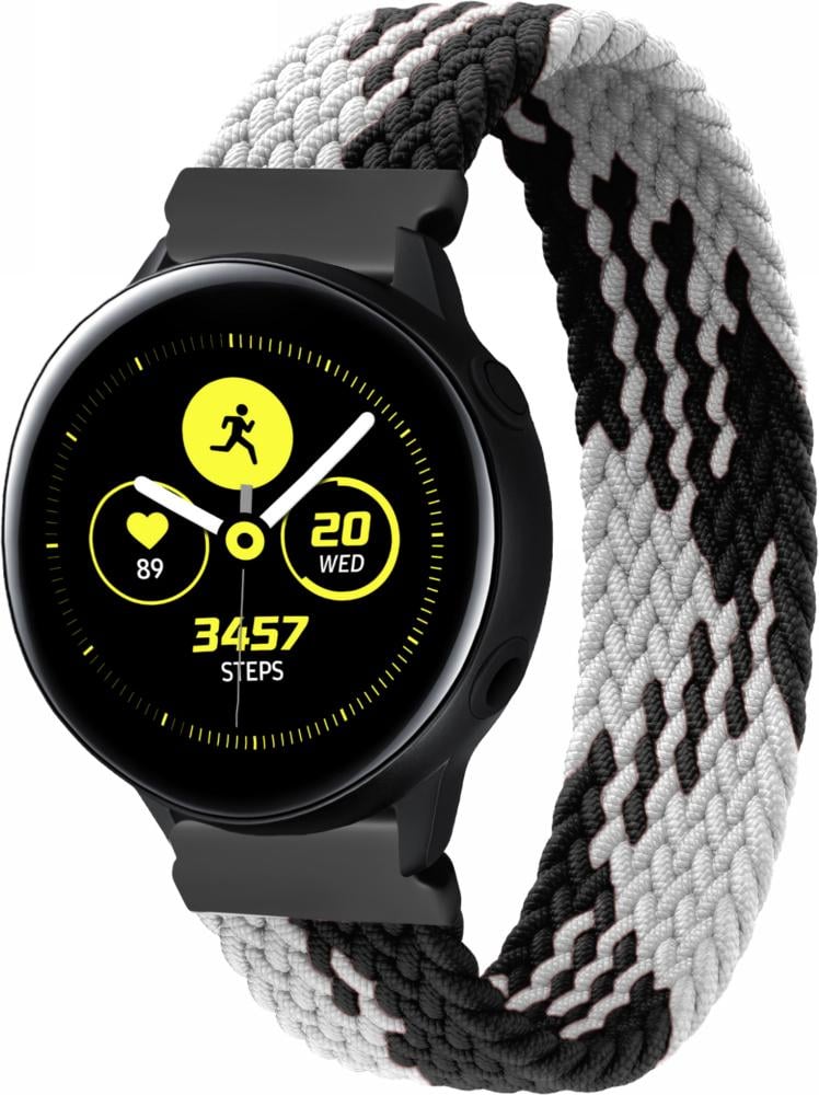 Ремінець Solo Loop Multi для Galaxy Watch Active (145 мм) Black White (26286-1E)