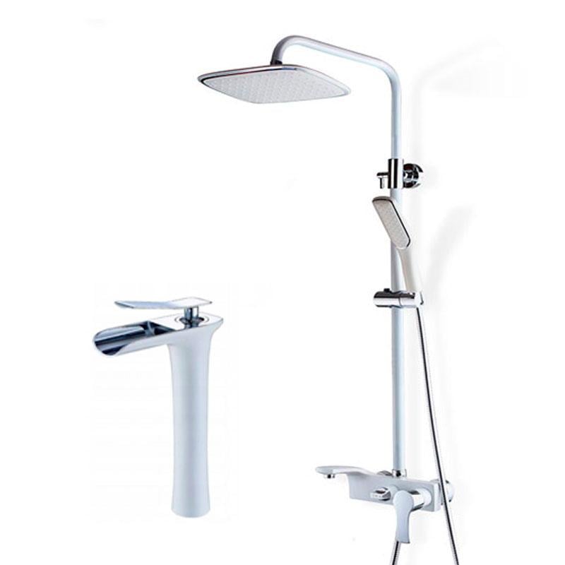 Набір змішувачів Art design Білий (80013WC + CH4101)