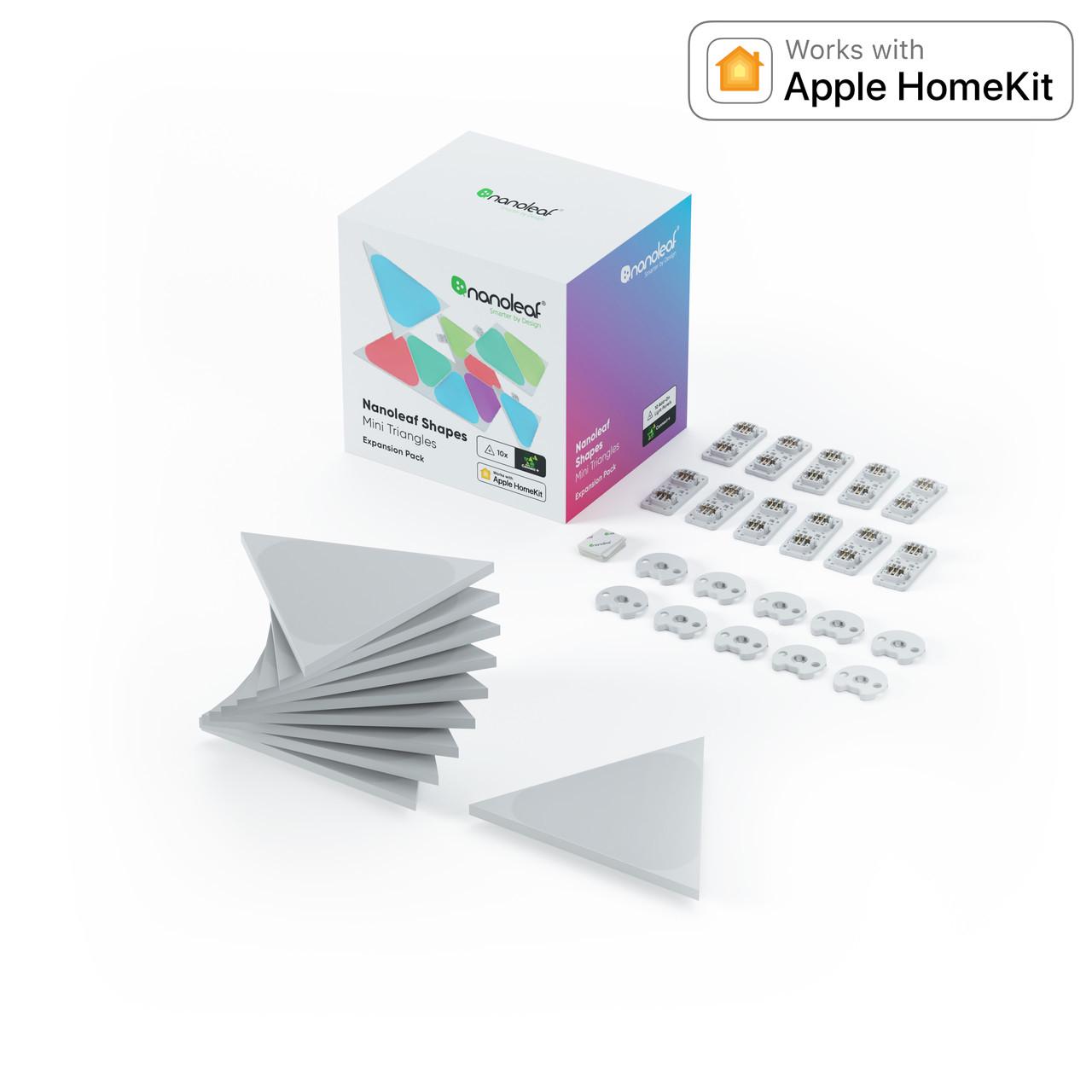 Светодиодные панели Nanoleaf Shapes Mini Triangles Apple Homekit 10 шт. (1344775757) - фото 2