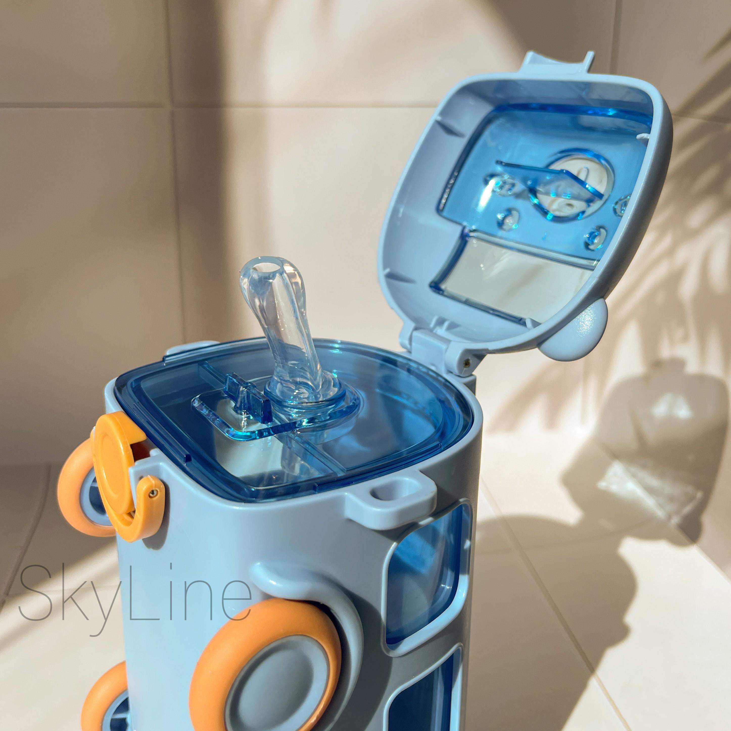 Детская бутылка автобус для воды ARDESTO Bear Bus со шнурочком и наклейками 500 мл Синий - фото 2 Детская бутылка автобус для воды ARDESTO Bear Bus со шнурочком и наклейками 500 мл Синий - фото 2