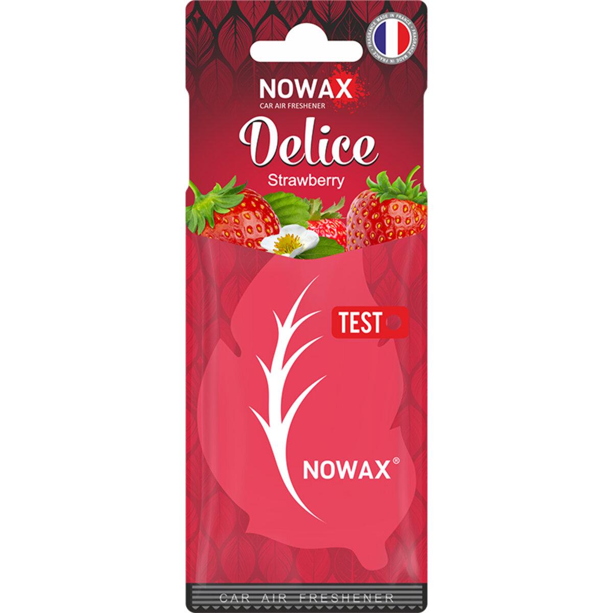 Ароматизатор повітря целюлозний Nowax серія Delice Strawbеrry (2396)