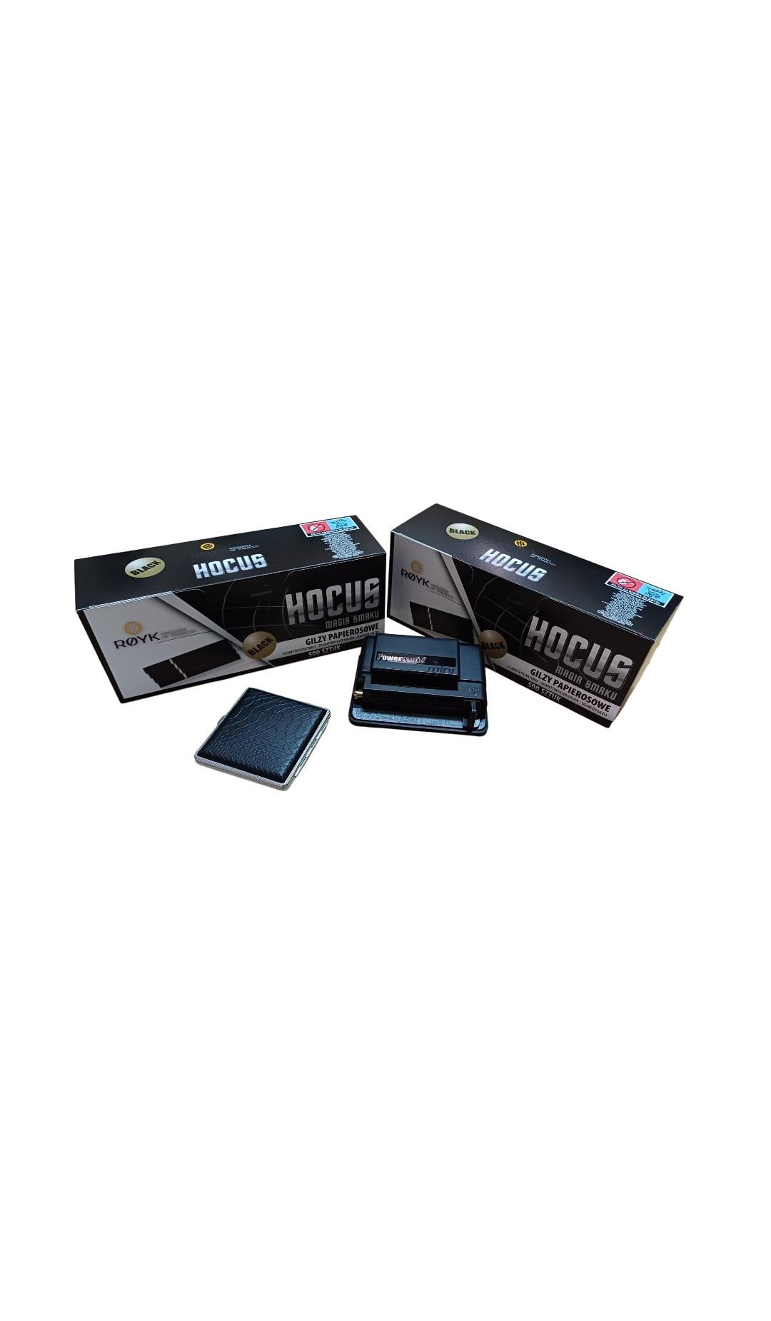 Машинка Powermatic mini USA и HOCUS BLACK 2 упаковки по 500 шт./портсигар (35889185)