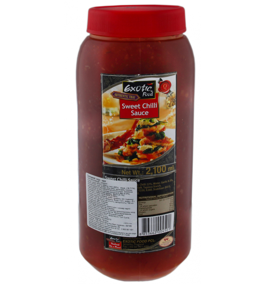 Соус Exotic Food Sweet Chili Sauce солодкий чилі 2100 мл