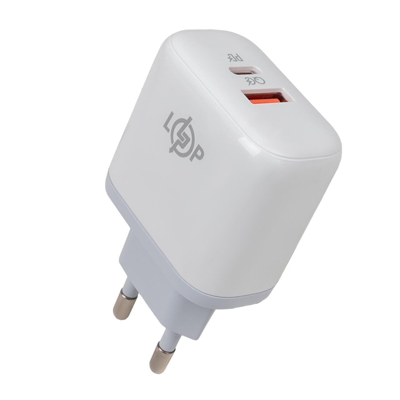 Зарядка для телефону LP 45W Type-C+USB QC/кабель Type-C to Type-C 45WCH (3098521808) Зарядка для телефону LP 45W Type-C+USB QC/кабель Type-C to Type-C 45WCH (3098521808)