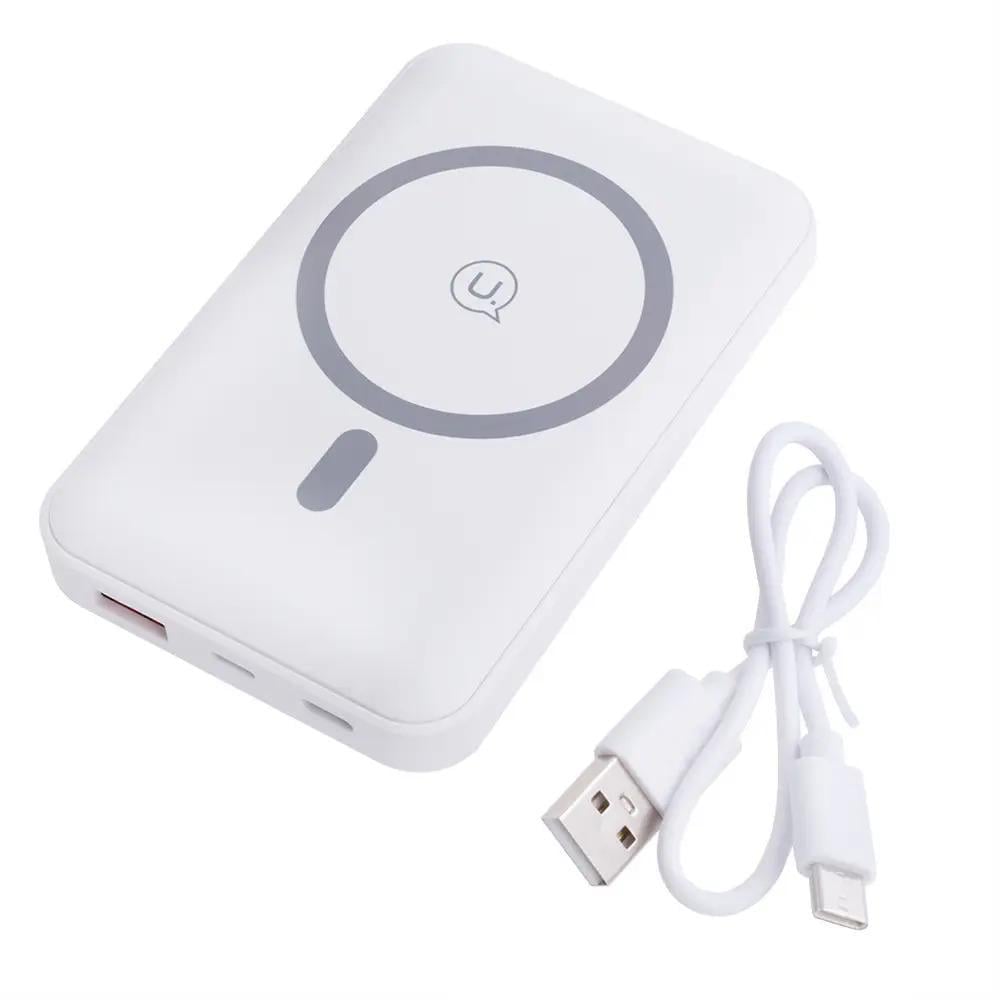 Павербанк бездротовий USAMS US-CD173 10000 mAh 37 Wh QC3.0+PD 20 W Білий (3-9-185139)