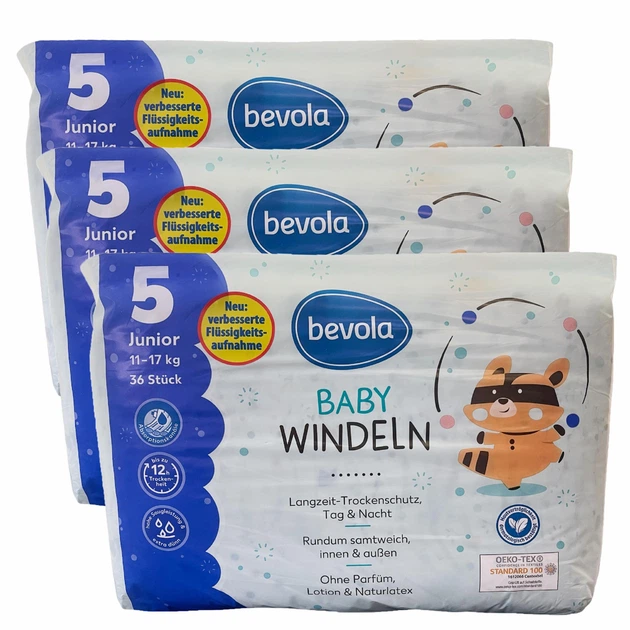 Підгузки дитячі Bevola Baby 5 Junior 11-17 кг 108 шт. (103172263) Підгузки дитячі Bevola Baby 5 Junior 11-17 кг 108 шт. (103172263)