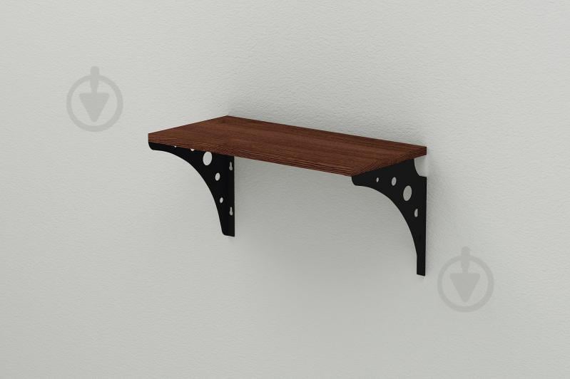 Полка настенная Ferrum-decor Ханди 2 240x600x240 металл Черный ДСП Венге 16 мм (XND0024) Полка настенная Ferrum-decor Ханди 2 240x600x240 металл Черный ДСП Венге 16 мм (XND0024)