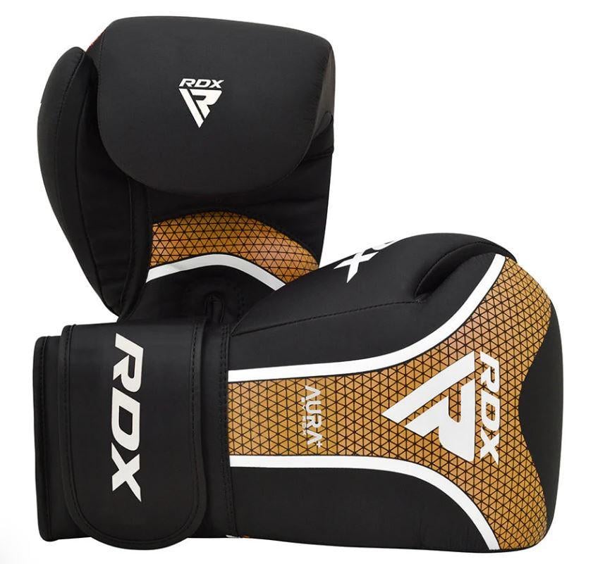 Боксерские перчатки RDX T17 Aura р. 12 Black Gold (403016)