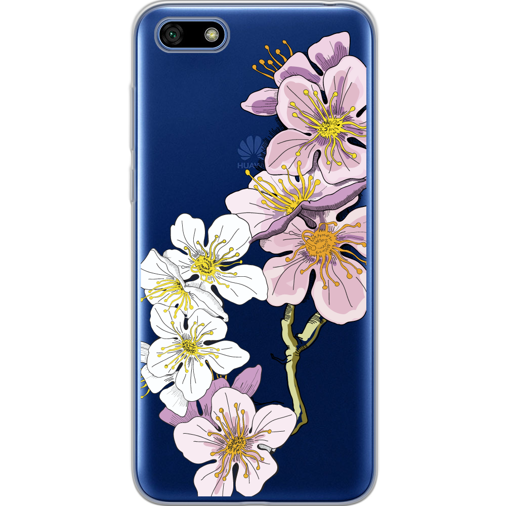 Чохол BoxFace Huawei Y5 2018 Cherry Blossom Прозорий силікон (33370-cc4-33370)