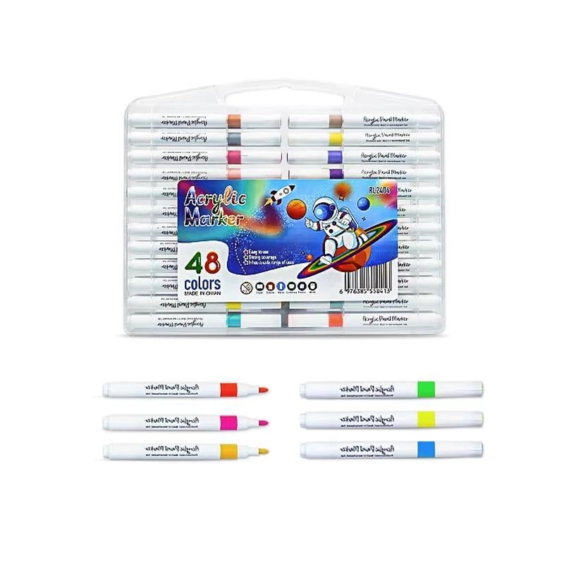 Набор акриловых маркеров Fast Acril FA-7880 в кейсе 48 шт. (784780705)