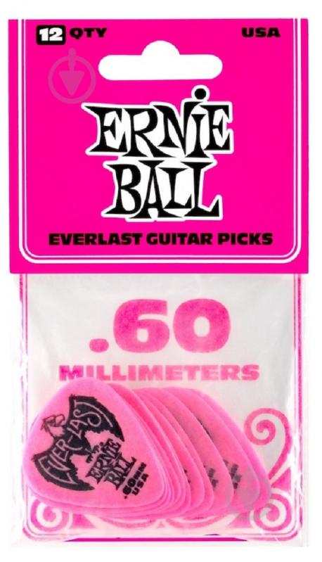 Медиаторы Ernie Ball 9179 Everlast Guitar Player's Pack 0.60 mm (12 шт.)