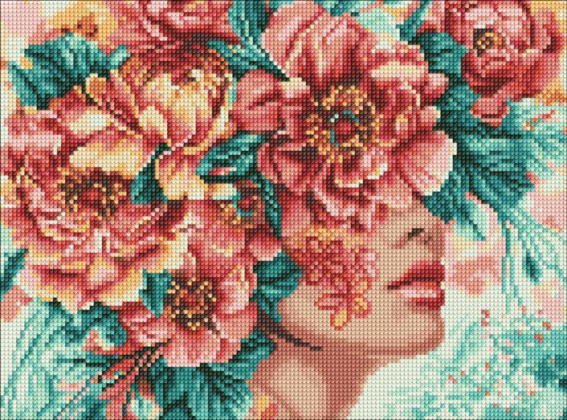 Алмазна мозаїка Ideyka Романтика квітів 30x40 см (Id-AMO8032)