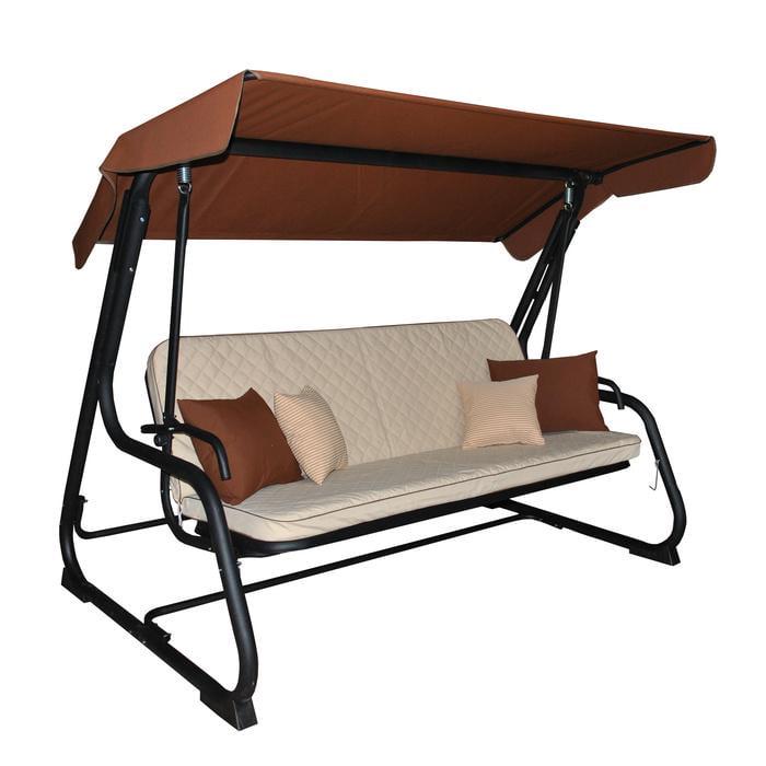 Садовая диван-качалка Ost-Fran SINGAPORE тексилк 2737/2714 (2311)