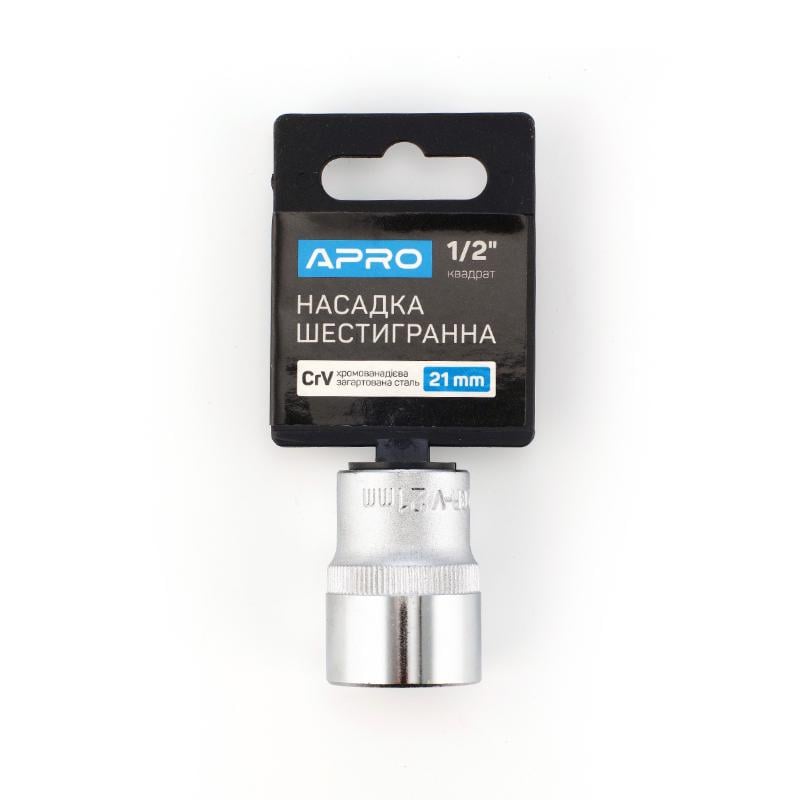 Головка Apro шестигранная 1/2" 21 мм