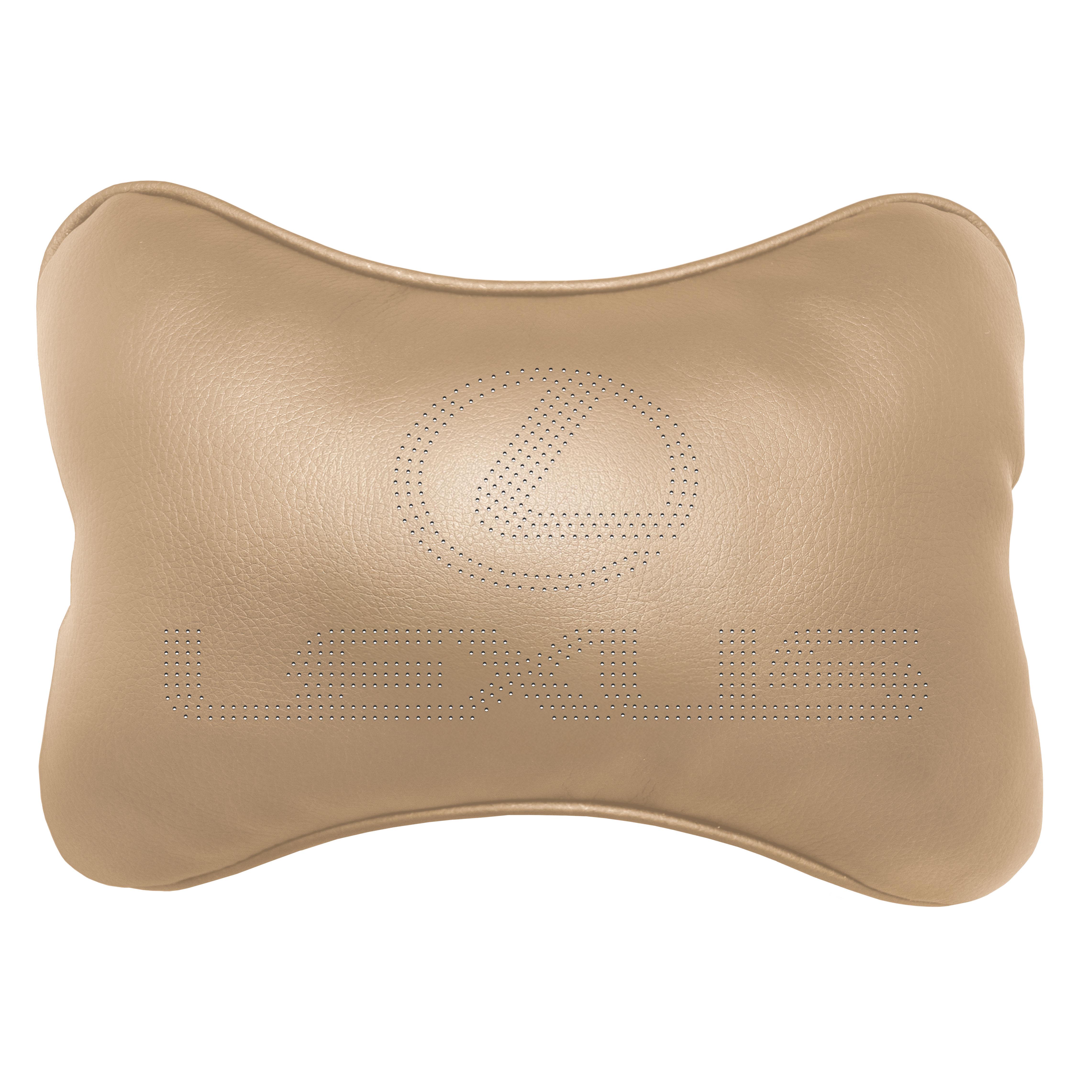 Подушка автомобильная Avtolife Lexus для шеи из экокожи Бежевый (AVT-LBE-29) - фото 1