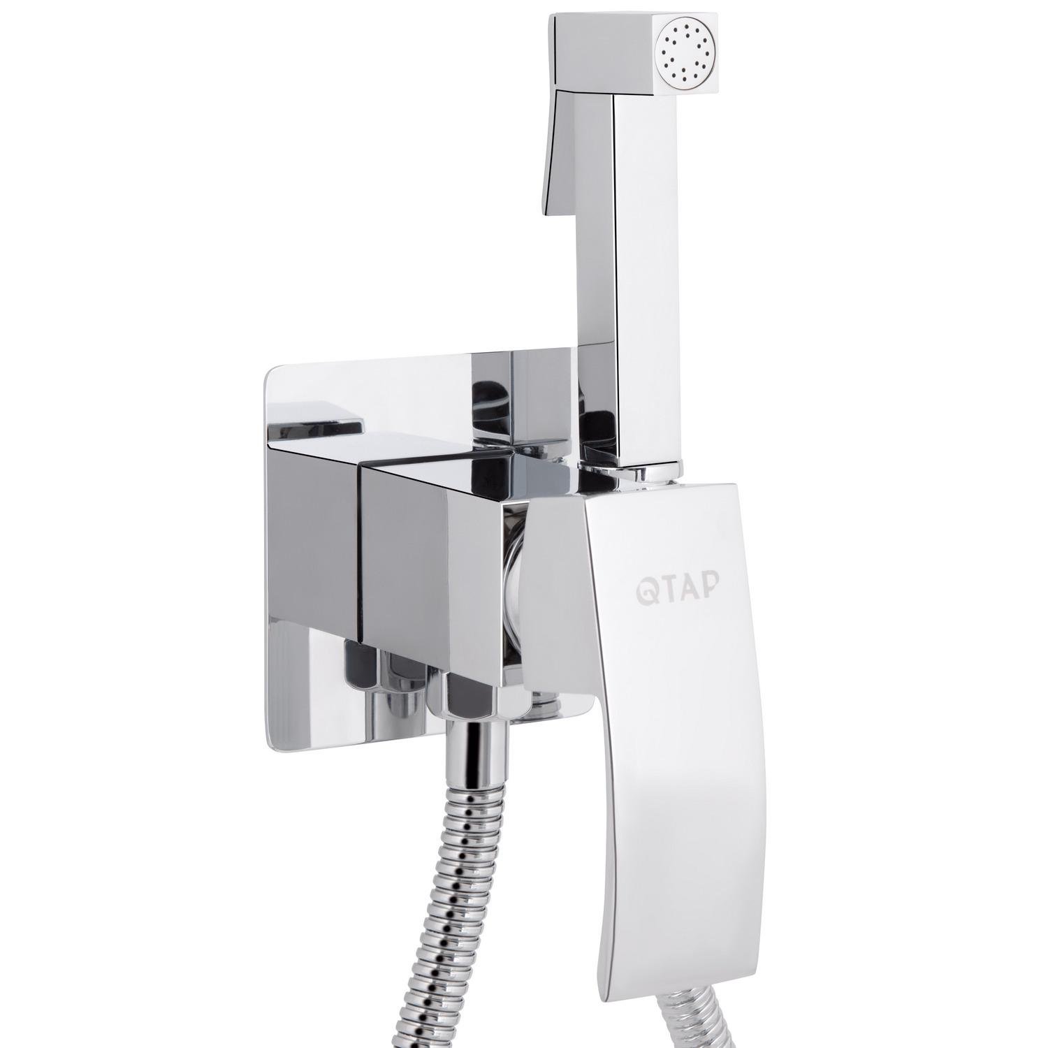 Смеситель для гигиенического душа Q-tap Swan Cascada скрытый QTSWA262CRM45567 Хром (249409)