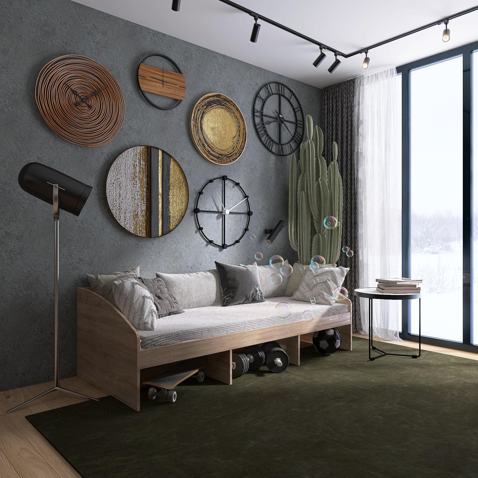 Кровать Еверест Комфорт-3 без ящиков 80х190 см Дуб сонома (09194)