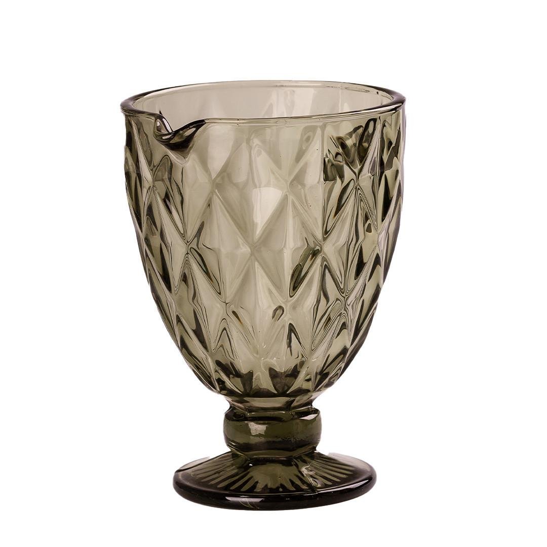 Кувшин для напитков фигурный граненый из толстого стекла 1,0 л Зеленый (3194)