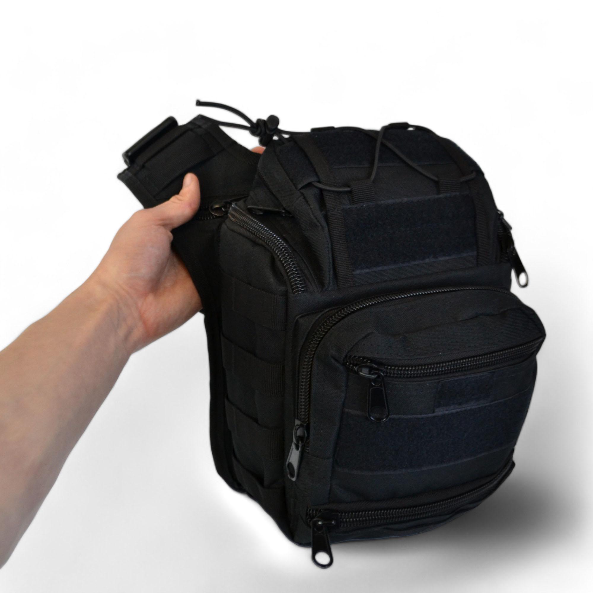 Сумка военная через плечо Черный (457026) - фото 29 Сумка военная через плечо Черный (457026) - фото 29