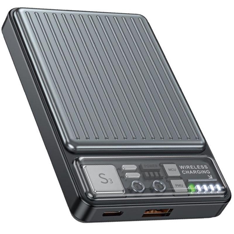 Повербанк з бездротовою зарядкою Hoco Q18 Tourer 10000 mAh 22,5 W Чорний