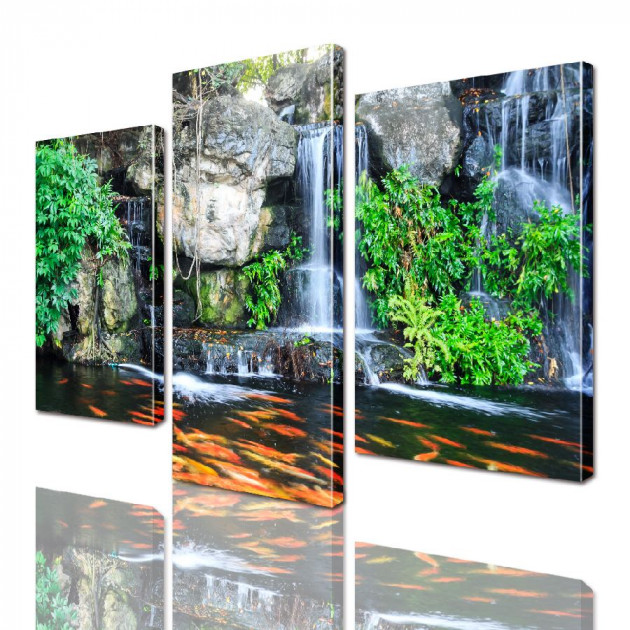 Картина модульная 3 части ArtStar Водопад 120х180 см ADNA0022