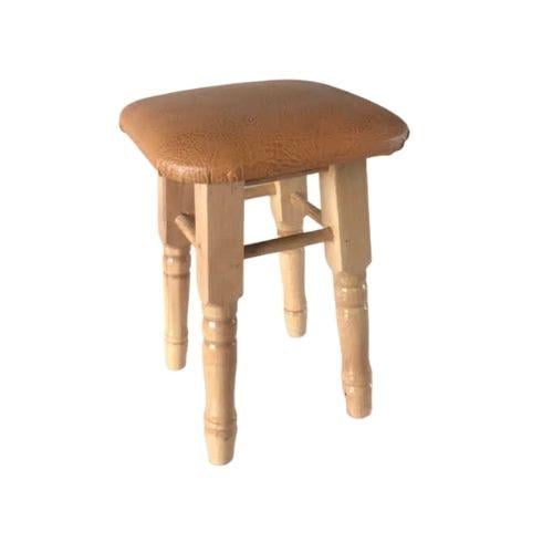 Табурет кухонний Барвинок деревянный с мягким сиденьем Ольха