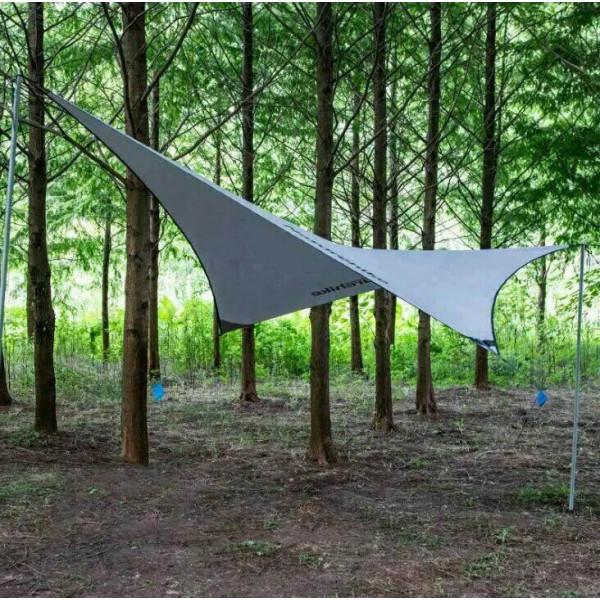 Тент для кемпинга Naturehike Rhombus NH19TM003, 150D / Silver Coated, 402х268 см, серый (6927595738085) - фото 5