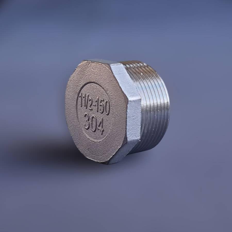 Заглушка різьбова восьмигранна DN40 BSPP н/ж сталь AISI304 Class-150 зовнішня різьба 1-1/2" (29203071) - фото 6 Заглушка різьбова восьмигранна DN40 BSPP н/ж сталь AISI304 Class-150 зовнішня різьба 1-1/2" (29203071) - фото 6