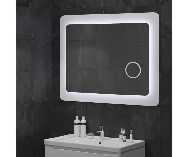 Зеркало Sanwerk Ультра Космо Zoom с линзой 98x83 см Белый (ZU0000164)