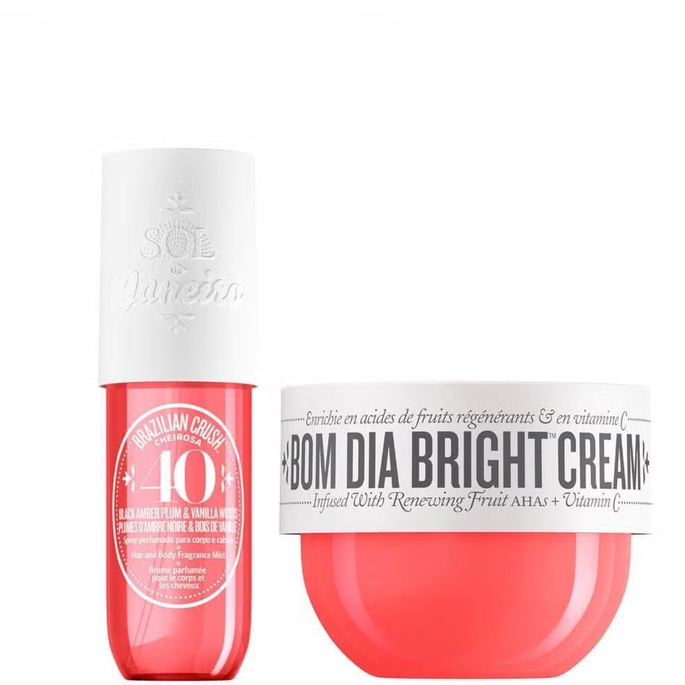 Набор спрей для тела и крем для волос Brazilian Crush Cheirosa 40 90 мл Bom Dia Bright Cream 75 мл