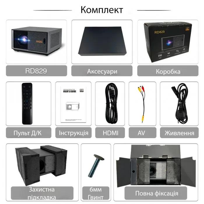 Проектор Everycom RD829 Full HD Android 11.0 (RD829_14799) - фото 20