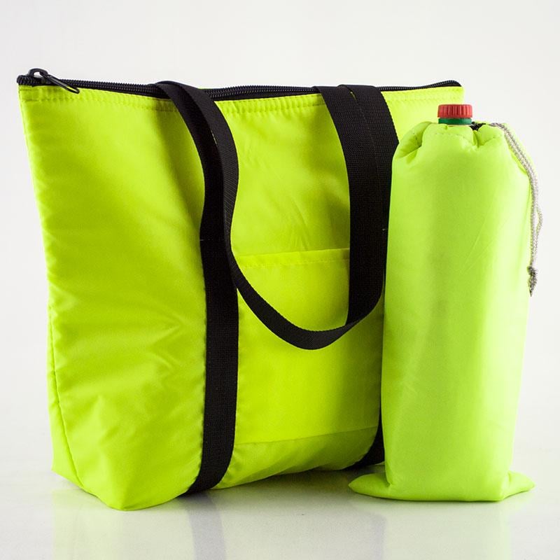 Комплект термосумок Light House пляжная 22 л и чехол для бутылки 2 л Салатовый