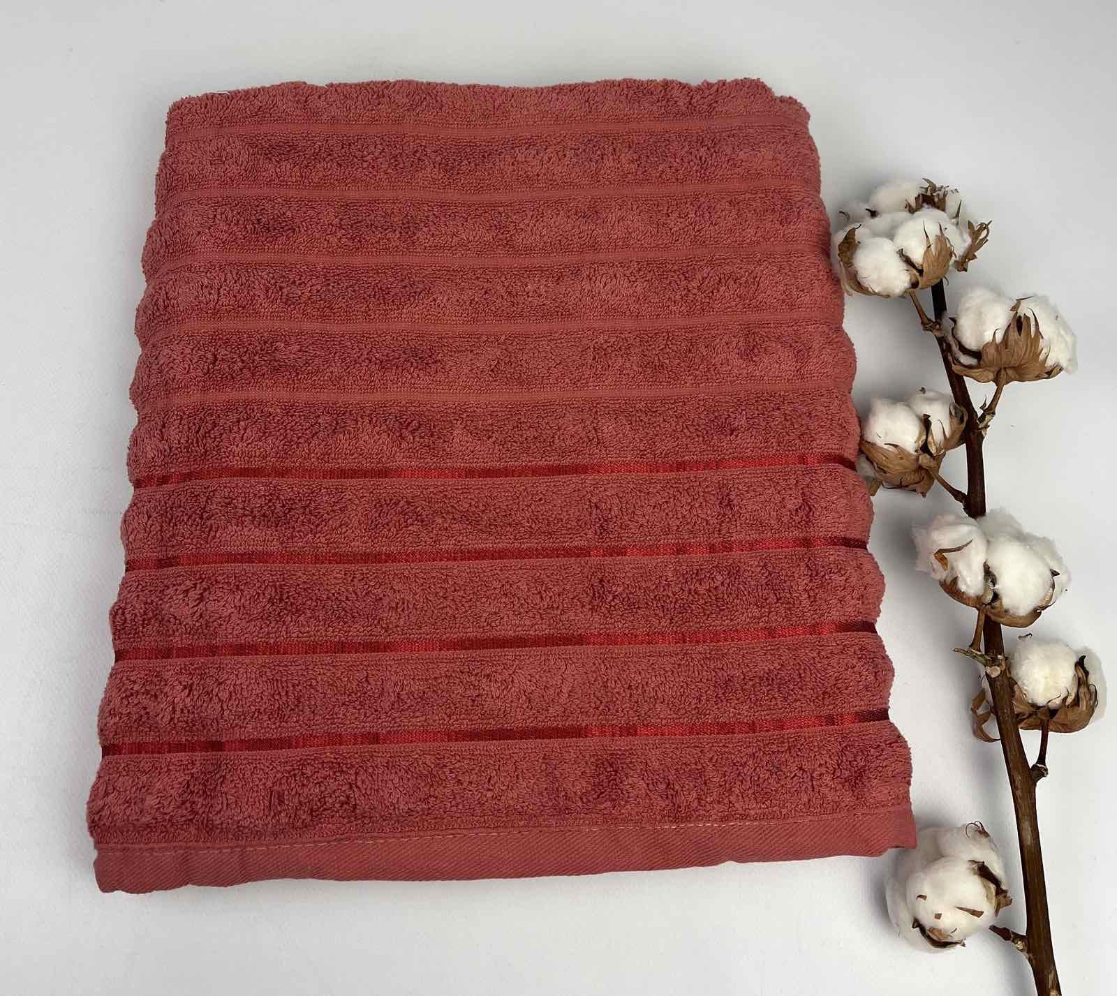 Рушник Philippus Delux Cotton Barbaros А142 70x140 см Червоний (CN31733)