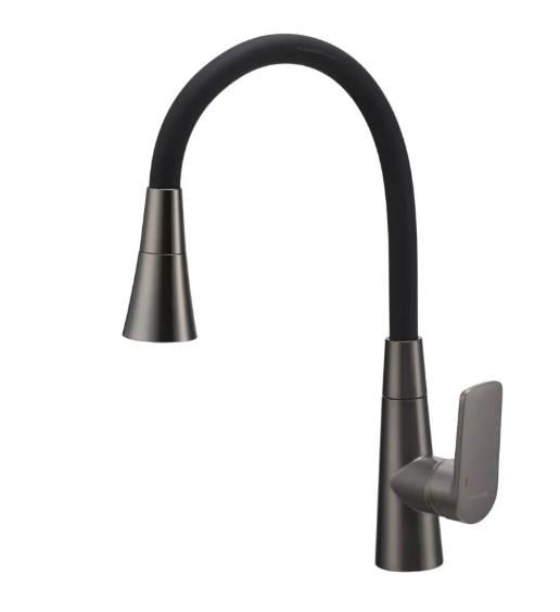 Смеситель для кухни MIXXUS Premium Matis 011-T Nut Graphite Refl Black (MI8268)