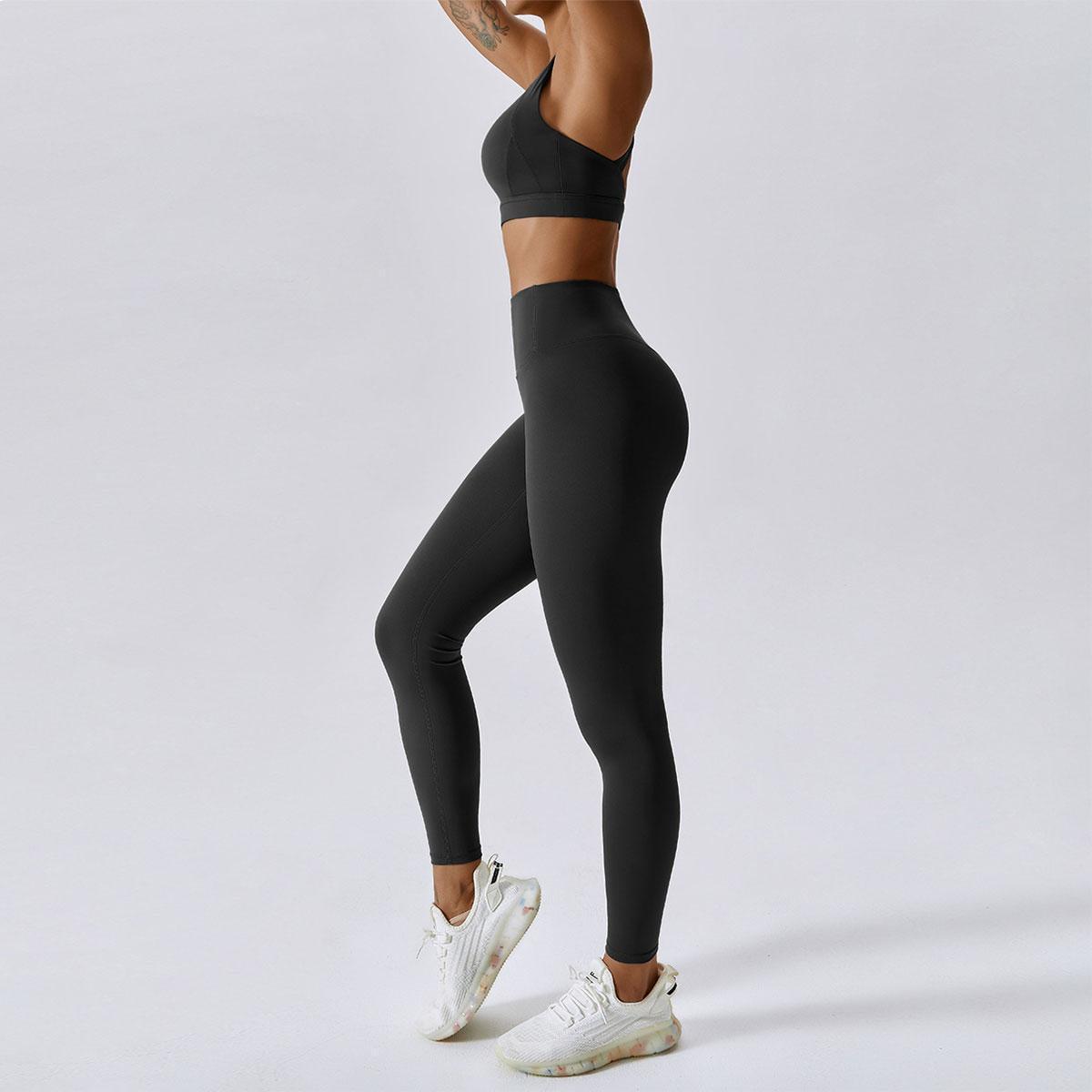 Топ и лосины из push-up 7432-9032 XL р. 50/52 Серый (3259100982) - фото 3