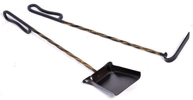 Комплект для камина кочерга и совок (907)