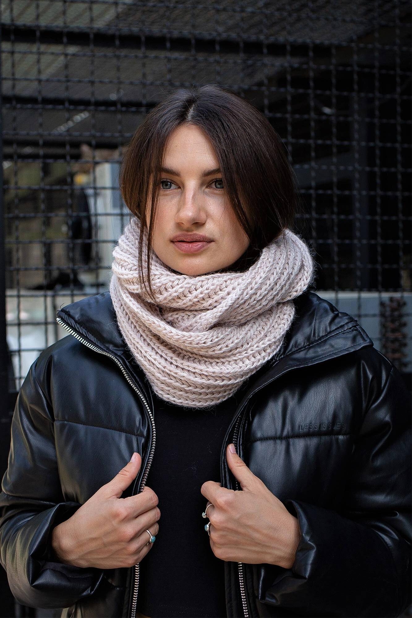 Шарф-хомут Without Scarf Woman Beige (8048335) - фото 1