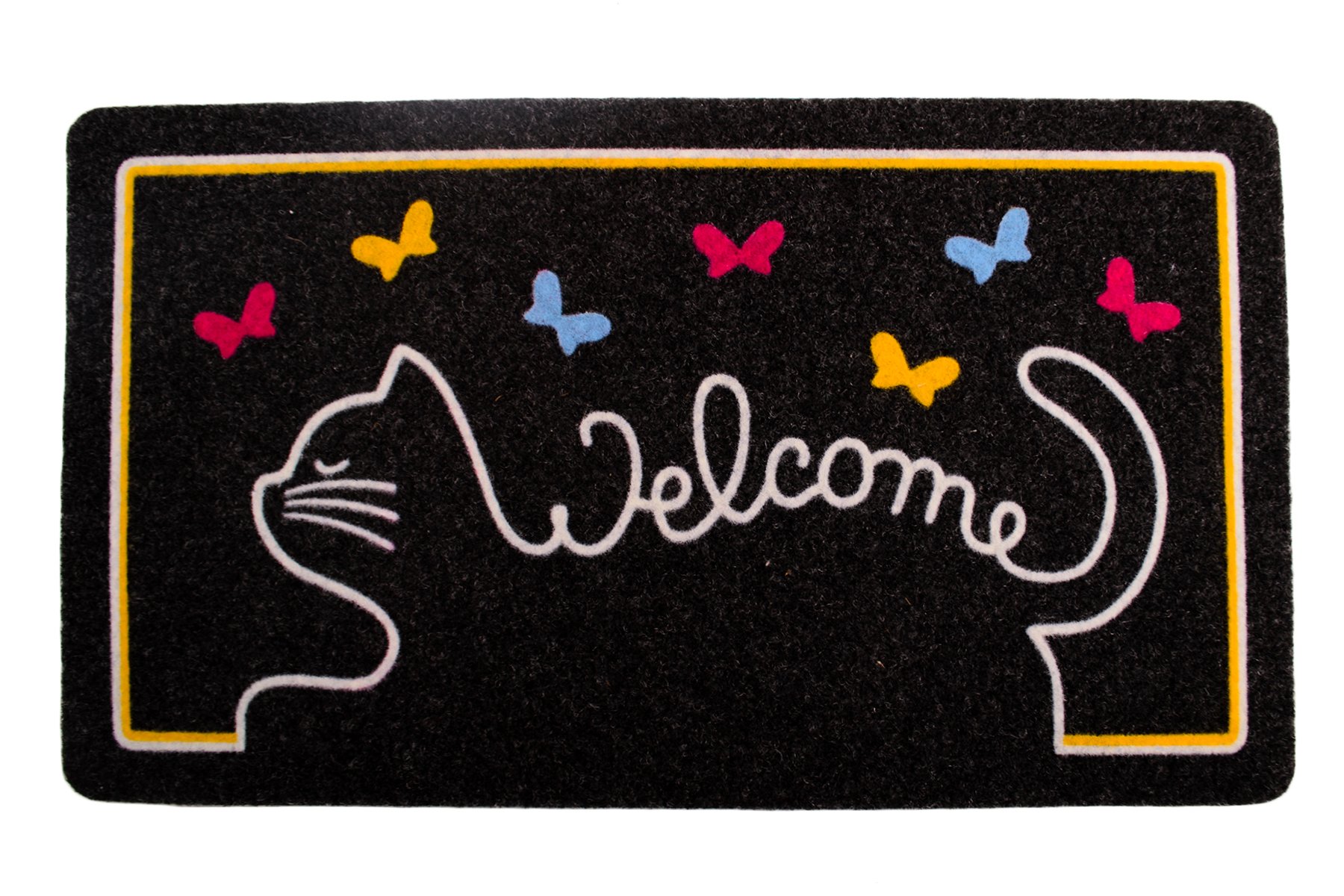 Коврик придверный Italyan Kokardo Cat Welcome 40x70
