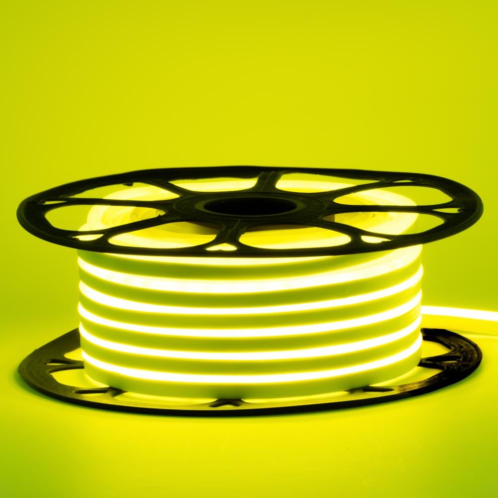 Лента светодиодная AVT-SMD2835 неоновая 12 V 6х12 120 Led/м 11 Вт/м IP65 5 м Лимонно-желтый