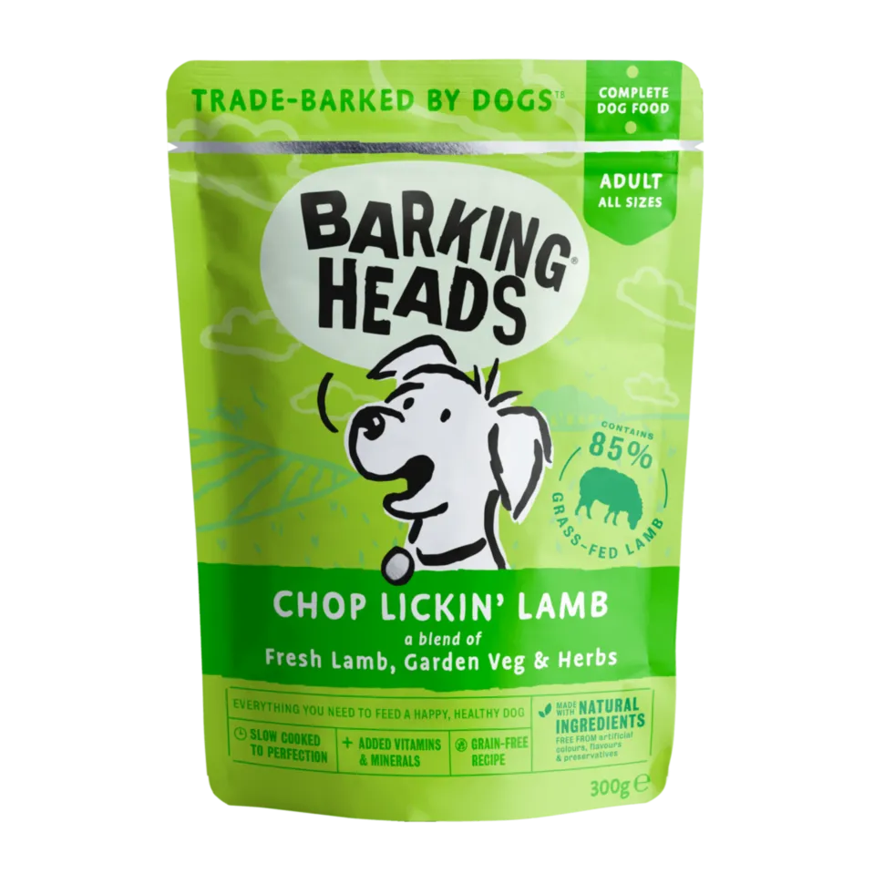 Корм влажный для взрослых собак Barking Heads Chop Lickin' LAMB с ягненком 300 г (24681260)