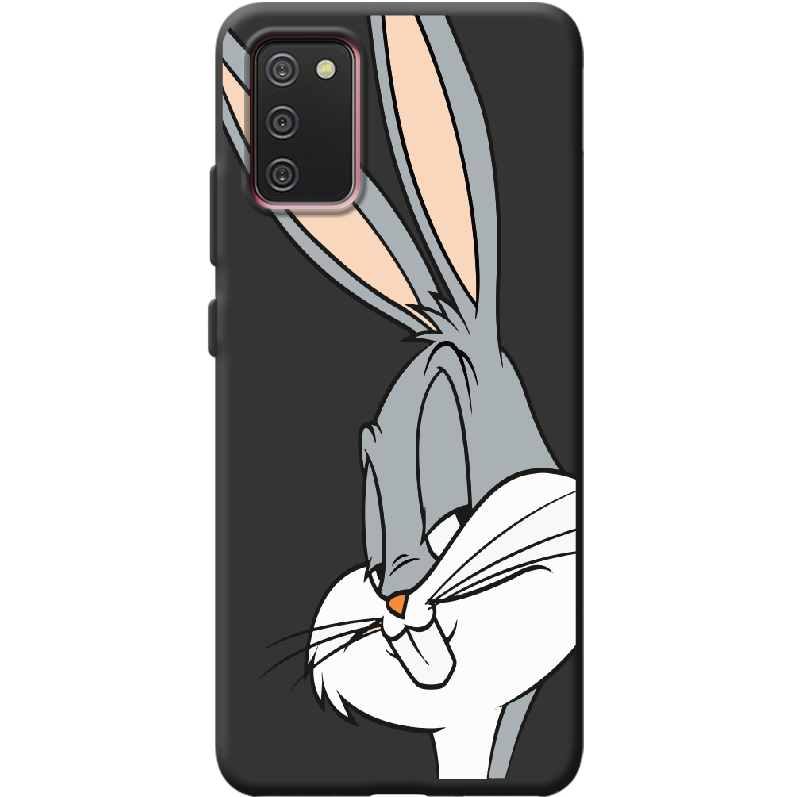 Чехол BoxFace Samsung A025 Galaxy A02S Lucky Rabbit Черный силикон (41511-bk81-42013)