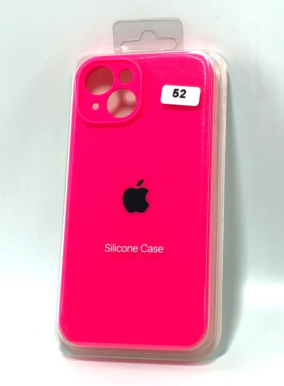 Чехол для телефона iPhone 14Plus Silicone Case FULL Camera №52 ultra pink