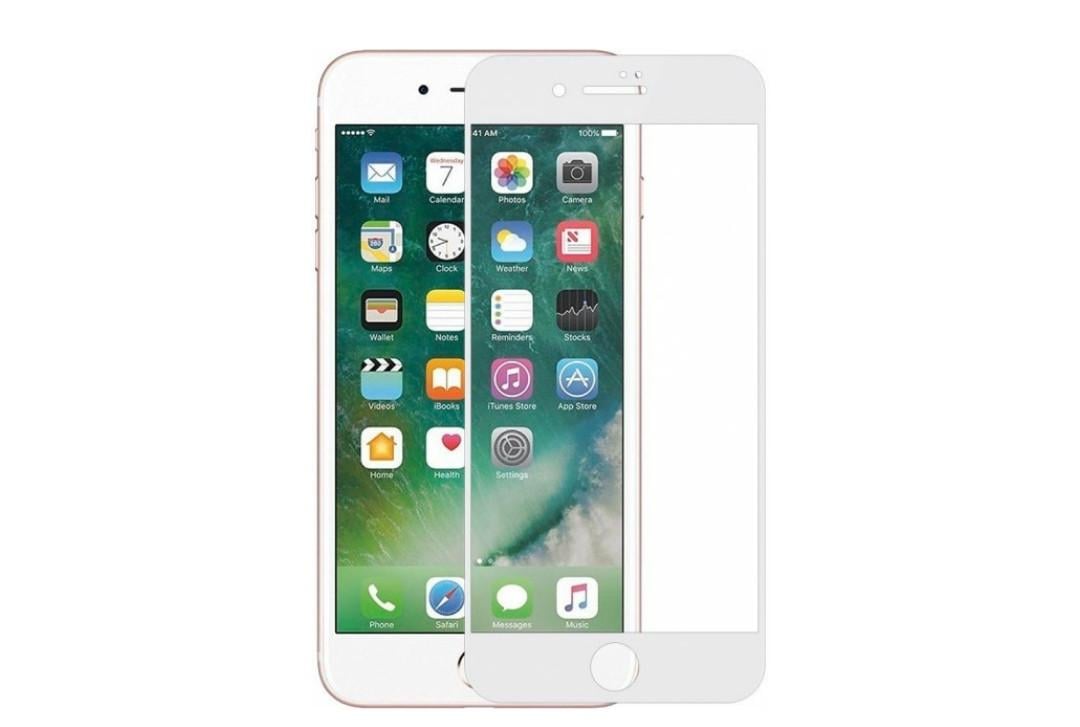 Загартоване захисне скло на Iphone 6s Повне покриття Біле