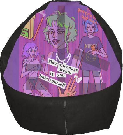 Кресло-груша Инста девочки M (13277433)
